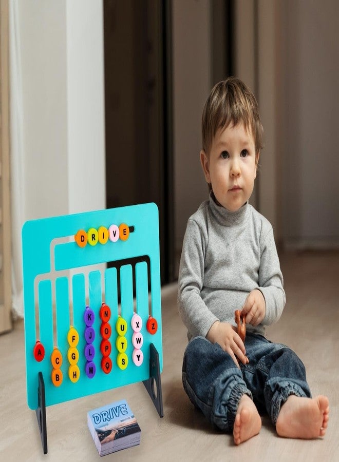 ROKTRY Montessori Slide Puzzle Game for Teaching Plastick Game Board | Math Skill Booster Puzzle Game| for Cognitive Skills & Basic Readiness,and Pattern Matching, Letters Move Reading Spelling Games - Image 3